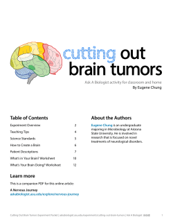 Cutting Out brain tumors - Ask a Biologist