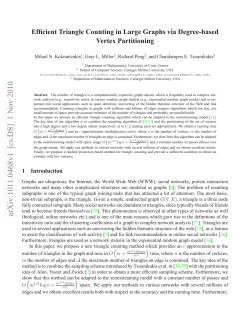 Efficient Triangle Counting in Large Graphs via Degree