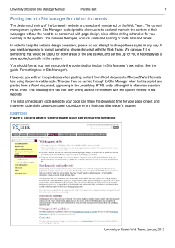Pasting from Word documents
