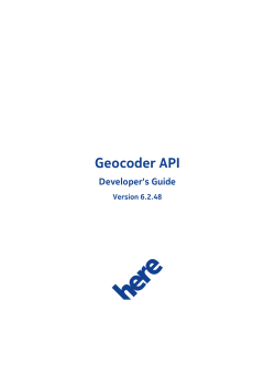 Geocoder API - Developer Here