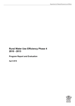 Rural Water Use Efficiency Phase 4