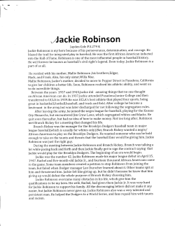 ^Jackie Robinson