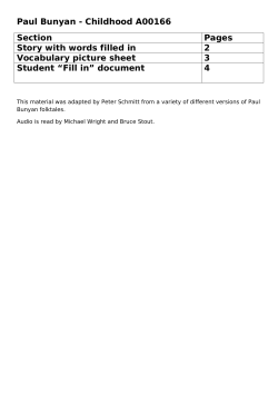 Paul Bunyan - Childhood - Open