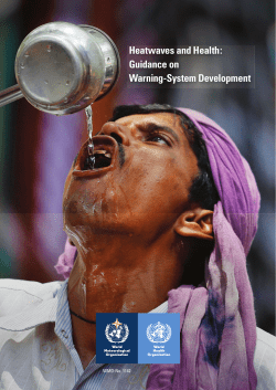 Heatwaves and Health: Guidance on Warning