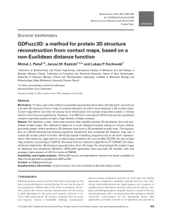 GDFuzz3D: a method for protein 3D structure