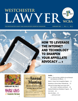 February - Westchester County Bar Association