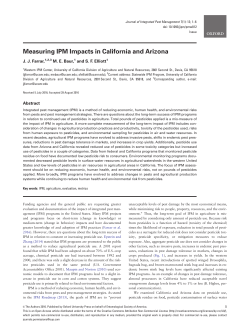Measuring IPM Impacts in California and Arizona