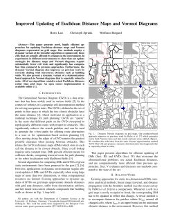 Improved Updating of Euclidean Distance Maps and - First-MM