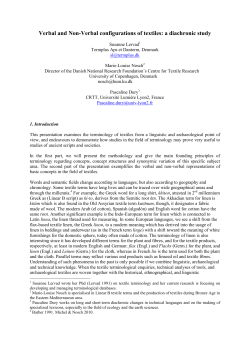 Article - Centre for Textile Research