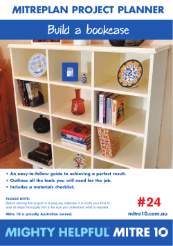 Build a bookcase - Sunlite Mitre 10