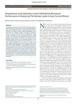 Temperature and Substrate Control Woodchip Bioreactor