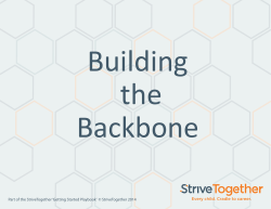 Building the Backbone