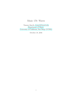 Music 170: Waves - UCSD Music - University of California San Diego