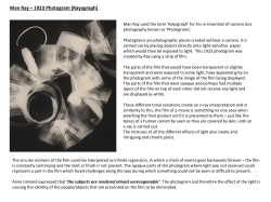 Man Ray &ndash; 1923 Photogram (Rayograph)