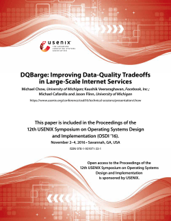 DQBarge: Improving Data-Quality Tradeoffs in Large-Scale