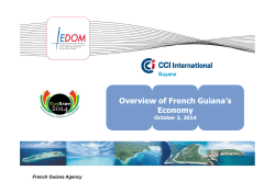Overview of French Guiana`s Economy