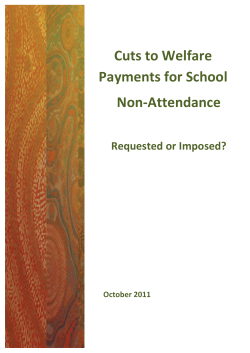 Cuts to Welfare Payments for School Non-Attendance