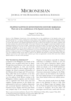Filipino natives in seventeenth century Marianas