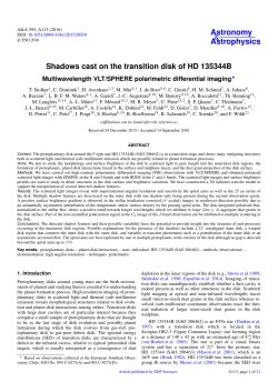Shadows cast on the transition disk of HD 135344B