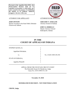 Stephen Quick, II v. State of Indiana