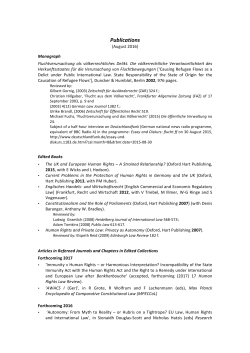 Fluchtverursachung als v&ouml;lkerrechtliches Delikt