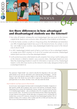 Are There Differences In How Advantaged And Disadvantaged