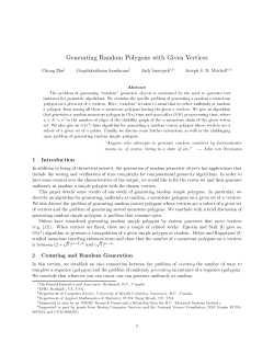 Generating Random Polygons with Given Vertices