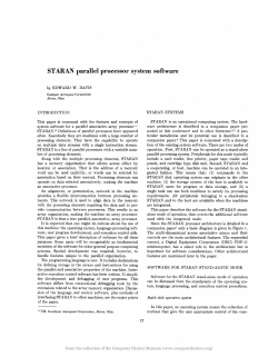 STARAN parallel processor system software