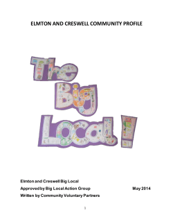 elmton and creswell community profile