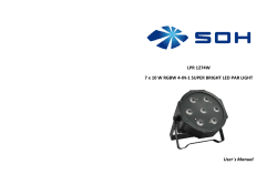 LPR 1274W 7 x 10 W RGBW 4-IN-1 SUPER BRIGHT LE