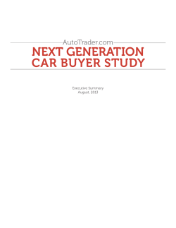 Next GeNeratioN Car Buyer Study