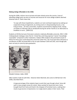 Making College Affordable in the 1930s