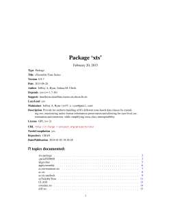 Package `xts`
