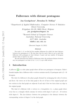 Fullerenes with distant pentagons arXiv