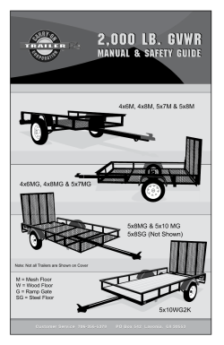 2,000 LB. GVWR 2,000 LB. GVWR
