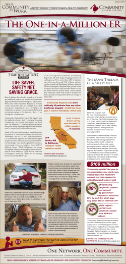 The One-in-a-Million ER - Community Medical Centers