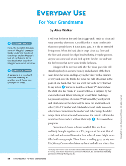 EVERYDAY UsE - Writing Project
