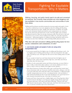 Fighting For Equitable Transportation