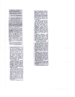 Soviet Announces Khrushchev Death In Cool Language