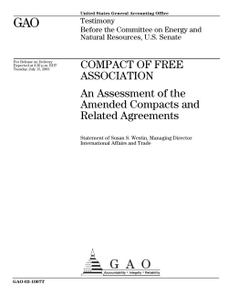 GAO-03-1007T Compact of Free Association: An Assessment of the