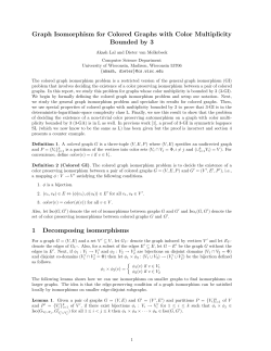 Graph Isomorphism for Colored Graphs with Color