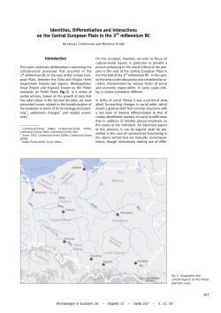 Identities, Differentiation and Interactions on the Central European