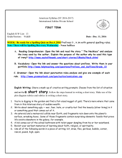 American Syllabus (SY 2016-2017)