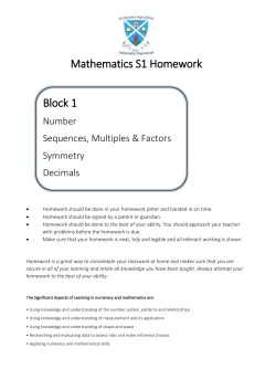 S1 Block 1 HW