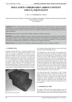 insulation corkboard carbon content and co equivalent