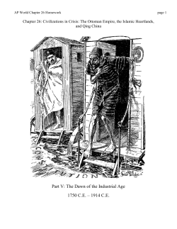 Part V: The Dawn of the Industrial Age 1750 C.E. &ndash; 1914 C.E.