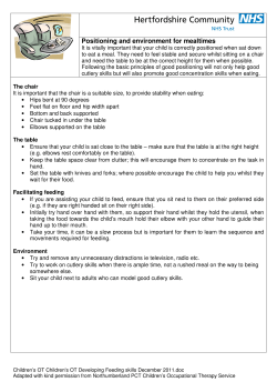 Developing Feeding Skills