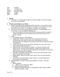 Powerful - Westside Christian Church