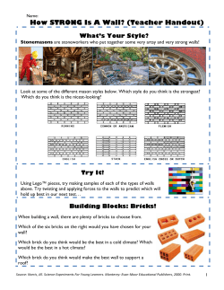 A Strong Wall Handout (Teacher)
