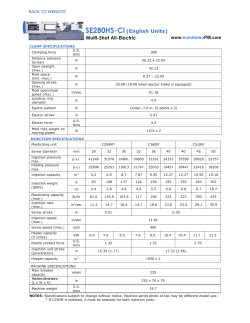 English specs - Sumitomo (SHI) Demag